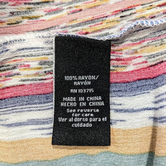 Zac & Rachel Women's Tie Front Striped Top | Size S - Picture 6 of 7